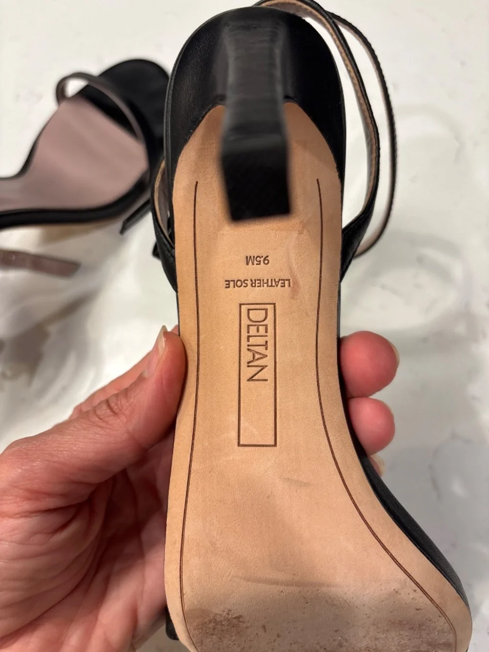 Size 9.5 Deltan Black heels
